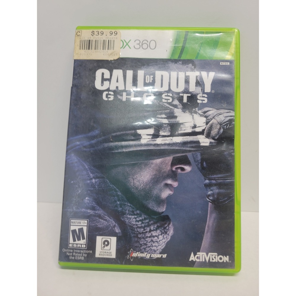Call of‎ Duty Ghosts Xbox 360 Activision Infinity Ward FPS Video Game 2013 NTSC